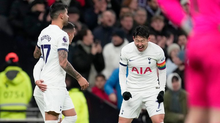 Son Heung-min overjoyed at Romero&#39;s goal